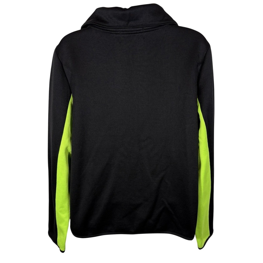 Lauren Active Ralph Lauren Womens LRL Large Full Zip Black Green Jacket - 497 - Picture 3 of 9